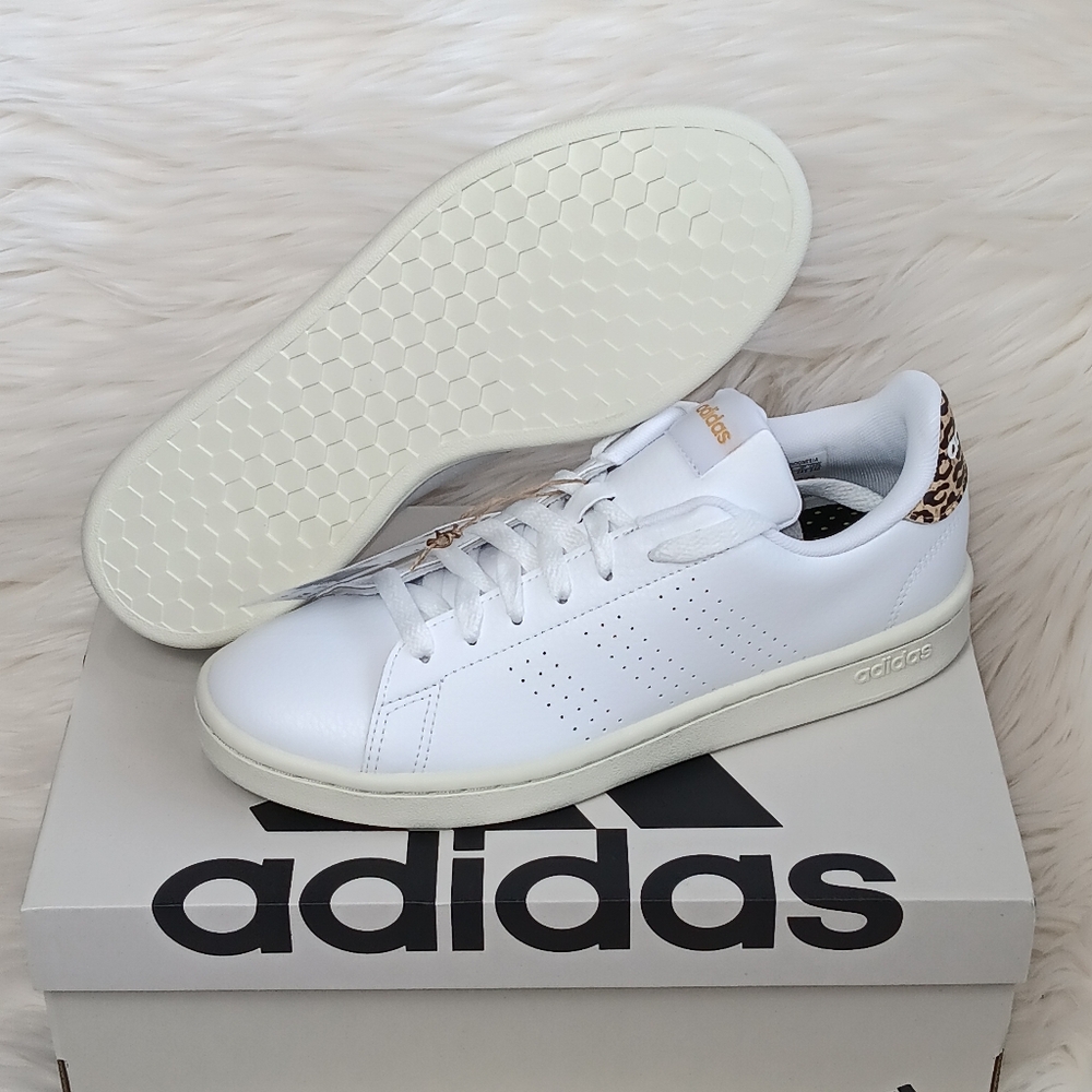 New Adidas Women's Advantage White Shoes Sneaker Shoes GW4850 Sz 6